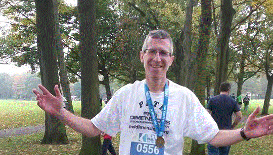 Pete runs Leicester Half Marathon